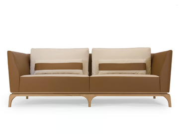 CANAPÉ PASCALE - Leather sofa by HUGUES CHEVALIER - view 2